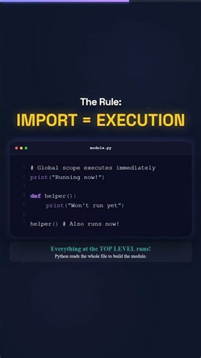 Python Runs Your Code Twice — Here’s Why (__name__)#python #coding #programming #learnpython #shorts