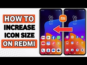 How to Increase Icon Size on redmi - change Icon Size