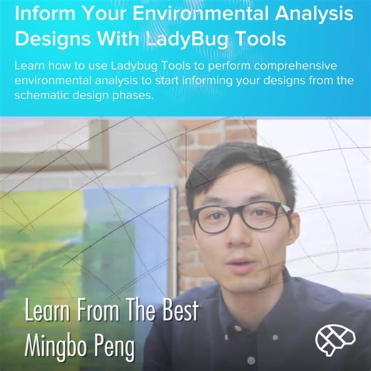 Explore environmental analysis with Ladybug Tools in our 101 course from Sustainable Consultant Mingbo Peng, helping better inform your sustainable designs with a comprehensive environmental design framework. Get started here: https://loom.ly/0h2cytY #grasshopper #ladybug #architect | ThinkParametric