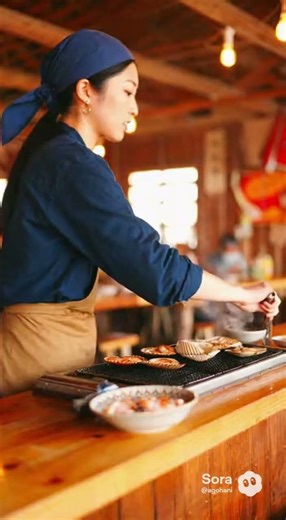 殻付きの焼きホタテ