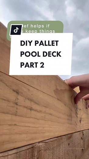 DIY Pallet Pool Deck Part 2: Wrapping Steps with Leftover Pallet Boards