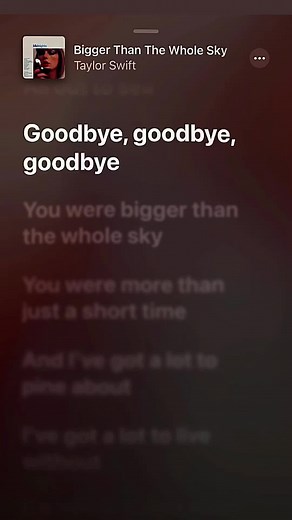 Bigger Than the Whole Sky - Taylor Swift Music Video