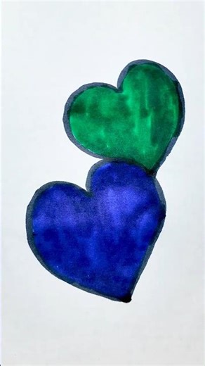 How to Draw Two Hearts 💕 | Easy Drawing for Beginners