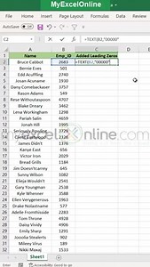✨ How To Add Leading Zero ✨ When adding zip codes, security numbers,...