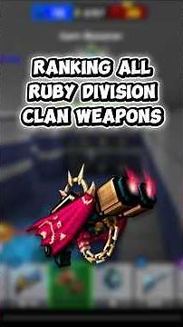 RANKING ALL RUBY DIVISION CLAN WEAPONS in Pixel Gun 3D! 🔥 - #pixelgun3d #pg3d #gaming