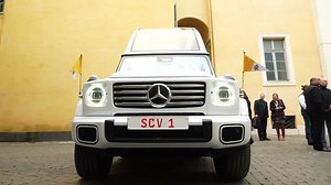 Vatican unveils Pope Francis' new popemobile, an all-electric Mercedes