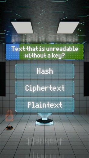 Text that is unreadable without a key? 🔒