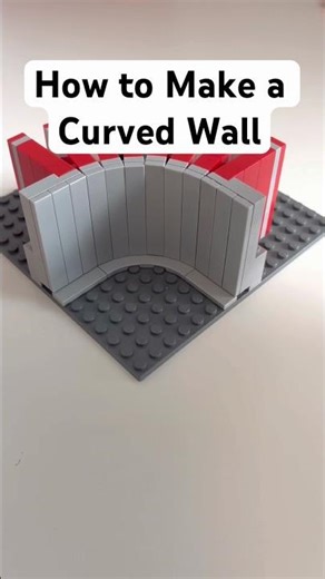 Very Simple LEGO Curved Wall! #lego