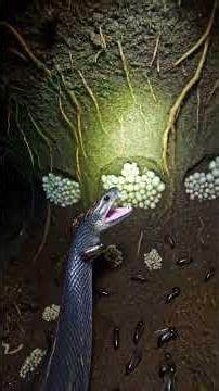 Snake POV Micro Camera | Inside Underground Tunnel Exploration 🐍##SnakePOV#MicroCamera#AnimalP