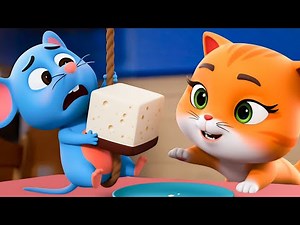Do Chuhe Aur Billi | Billi ke Bache | Compilation | Kittens | Cat Videos | Meow Meow | Jugnu Kids