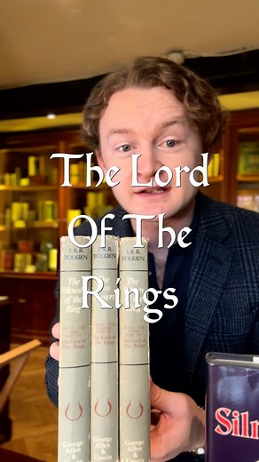65K views · 10K reactions | A 1960s set of The Lord Of The Rings, signed by JRR Tolkien in each volume. And a first edition of The Silmarillion, signed by Christopher Tolkien and with a signed letter by him. Both of these items were signed for the Tolkiens’ royalties accountant and their publisher, and are available for purchase. #tolkien #lordoftherings #thesilmarillion #rarebooks #bookstagram | Jonkers Rare Books | Facebook