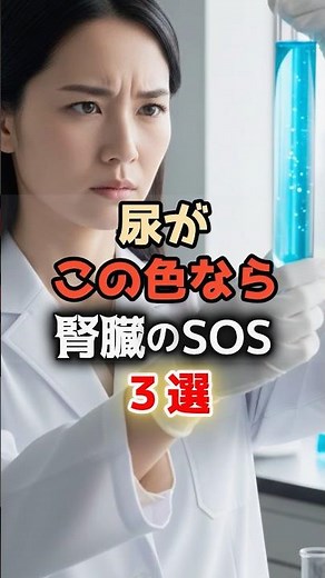 尿の色でわかる腎臓のSOS3選【見逃すと危険】