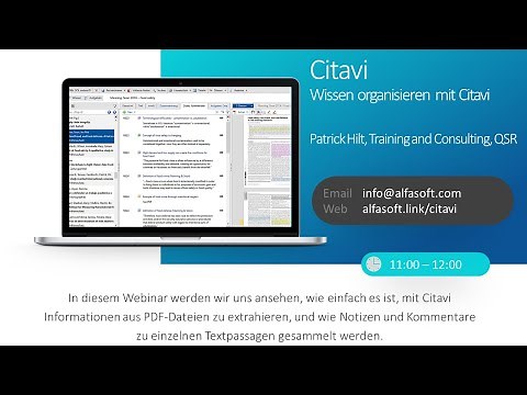 Citavi – Wissen organisieren mit Citavi