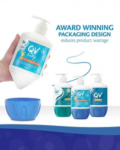 5.1K views · 40 reactions | Our award-winning packaging design funnels the cream to the bottom of the pump, ensuring you get every last drop!  https://www.qvskincare.com.au/pr…/qv-baby-moisturising-cream | QV Skincare | Facebook