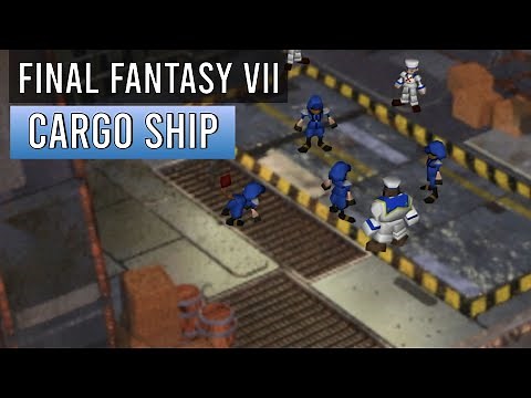 Final Fantasy 7 - Shinra Cargo Ship walkthrough (all items and chests)