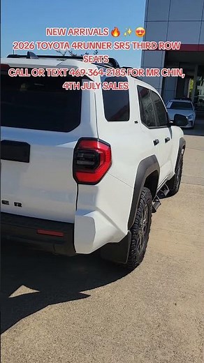 2026 TOYOTA 4RUNNER SR5 THIRD ROW SEATS 4X4