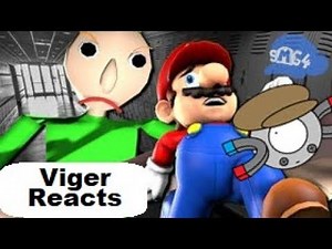 Viger reacts to SMG4's "If Mario was in... Baldi's Basics"