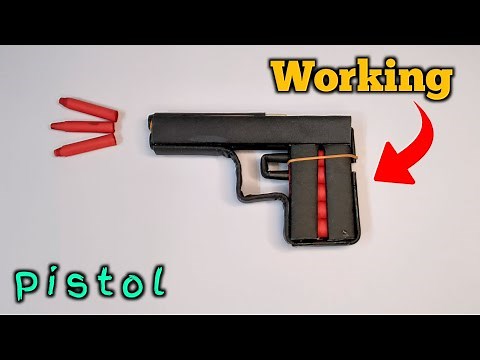 how to make a paper gun || paper gun || how to make a working gun with paper easy || Origami gun