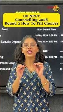 UP NEET Counselling 2026 Round 2 Choice Filling Kaise Karein? | MBBS BDS Best Preference Strategy
