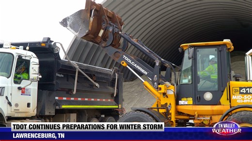 The Tennessee Department of Transportation in Lawrenceburg continues preparations for approaching winter storm. TNVWX - Samuel Camp #tnvalleyweather #tnwx #alwx #mswx #weather | myTDOT | Tennessee Valley Weather