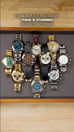 10 Stunning Rolex Daytona Watches. Can You Rank Them? l SwissWatchExpo