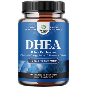 Pure DHEA Supplement for Women and Men - 100mg per Serving Thyroid Support Health Immune Support Bone Health Energy and Mood Support