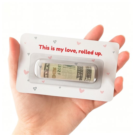 Humorous Valentine Money Holder Card, This is My Love, Rolled Up, Cute Cash Gift for Couples - Etsy