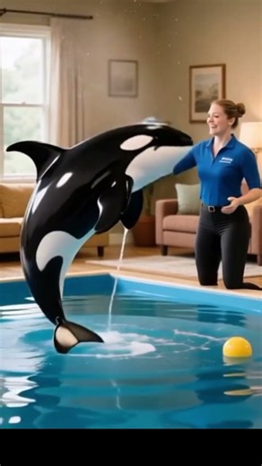 Development and training of Orca in Jessica House pool is on the way #orca #dolphin #jessica