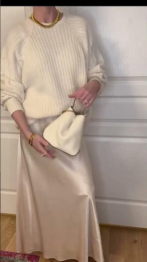 Winter White Outfit Inspiration: Satin & Angora ✨