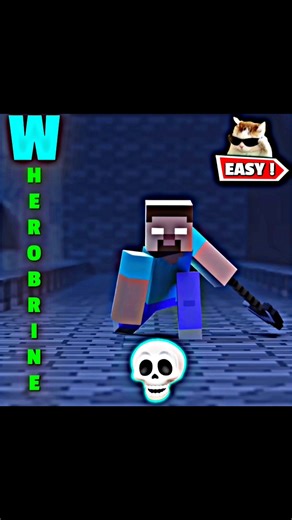 Moment Before W HEROBRINE ..💀 #minecraft #edit #shorts