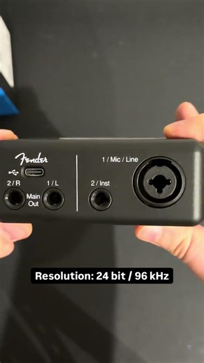 Let’s open new audiobox from Fender