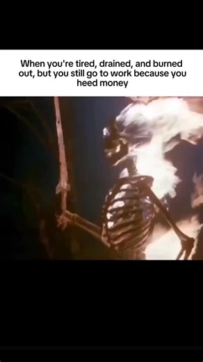 yellhistory on Instagram: "When you’re tired, drained, and completely burned out… but you still show up to work because bills don’t pay themselves. That’s not weakness — that’s survival. #worklife #hustleculture #burnout #realitycheck #adulting #9to5life #grindmode #mentalhealthmatters #tiredsouls #motivation"