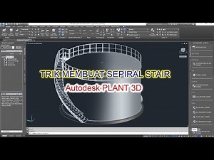How to Make Equipment Tank + Spiral Stairs in Autodesk Plant 3D Part 2
