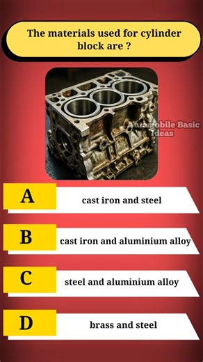 The materials used for cylinder block are ?