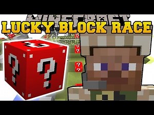 Minecraft: HARDCORE WAR LUCKY BLOCK RACE - Lucky Block Mod - Modded Mini-Game
