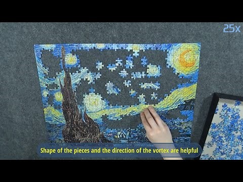 Tips to solve Clementoni - Van Gogh: Starry Night 500 pieces jigsaw puzzle