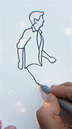 Walking Figure Drawing #shorts #sketch #art #lineartdrawing #foryou