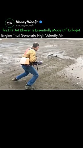 Money Woo$h™ | That DIY jet blower is quite the piece of backyard engineering! It's essentially a miniature turbojet engine repurposed into a handheld... | Instagram