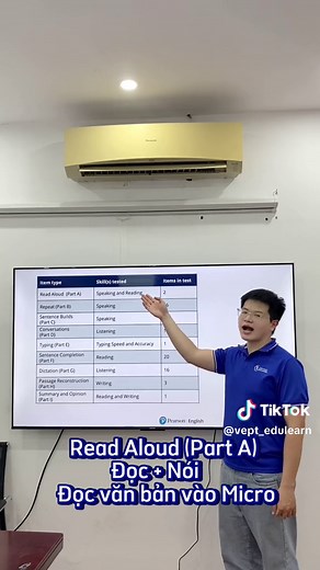 Cấu trúc bài thi Versant English Placement Test