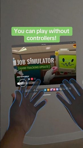BEST VR HAND TRACKING GAME!? Job Simulator on the Quest 3! #vr #quest3 #handtracking #jobsimulator