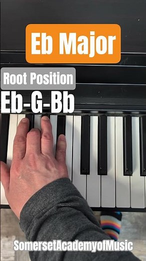 E Flat Major Chord Piano Inversions #pianotutorial #majorchords