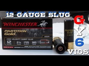 12 Gauge Deer Slug vs. Ballistic Gel--[GY6 Ballistic Test #6]