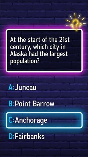 Which city in Alaska had the largest population at the start of the 21st century?