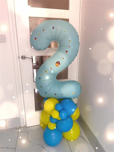 Hey Duggee balloon stack. #number2 #heyduggee #balloons #fyp