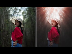 Cara edit foto membuat efek bias cahaya matahari dengan mudah - Tutorial photoshop