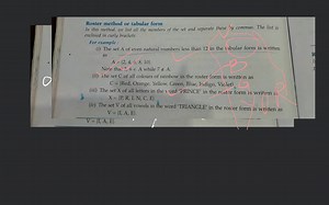 Roster method or tabular formIn this method, we list all the m... | Filo