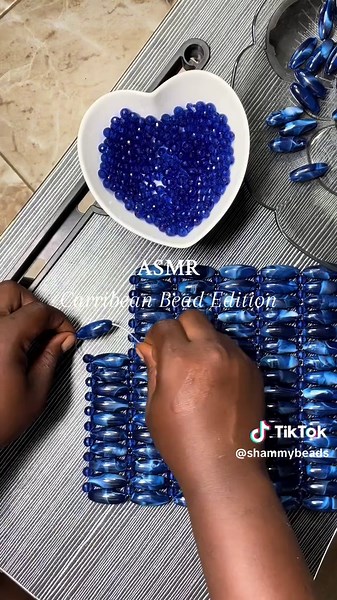 Handmade Caribbean Bead Bag Creation