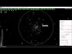 Star proper motion in global cluster M4 over a period of 8000 years, animation by HNSKY program