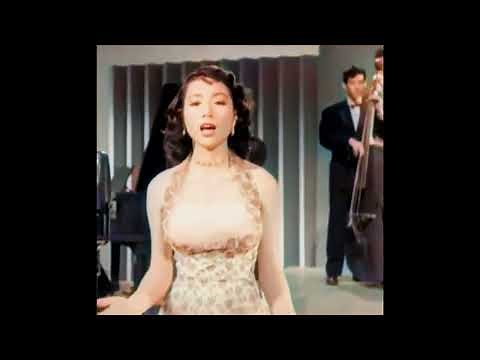 （カラー化）新倉美子 ラビアン・ローズ 昭和2８年 １９５３