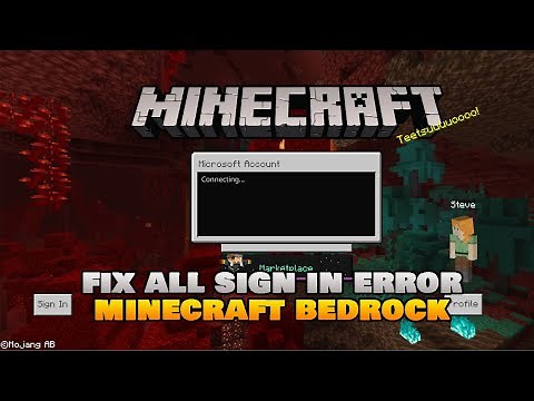 How To Fix All Sign In Error In Minecraft Bedrock Edition 2021 (All Platforms).